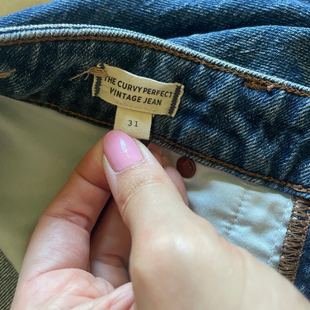 NWOT Madewell Curvy Perfect Vintage Jean- Size 31 - Picture 4 of 4